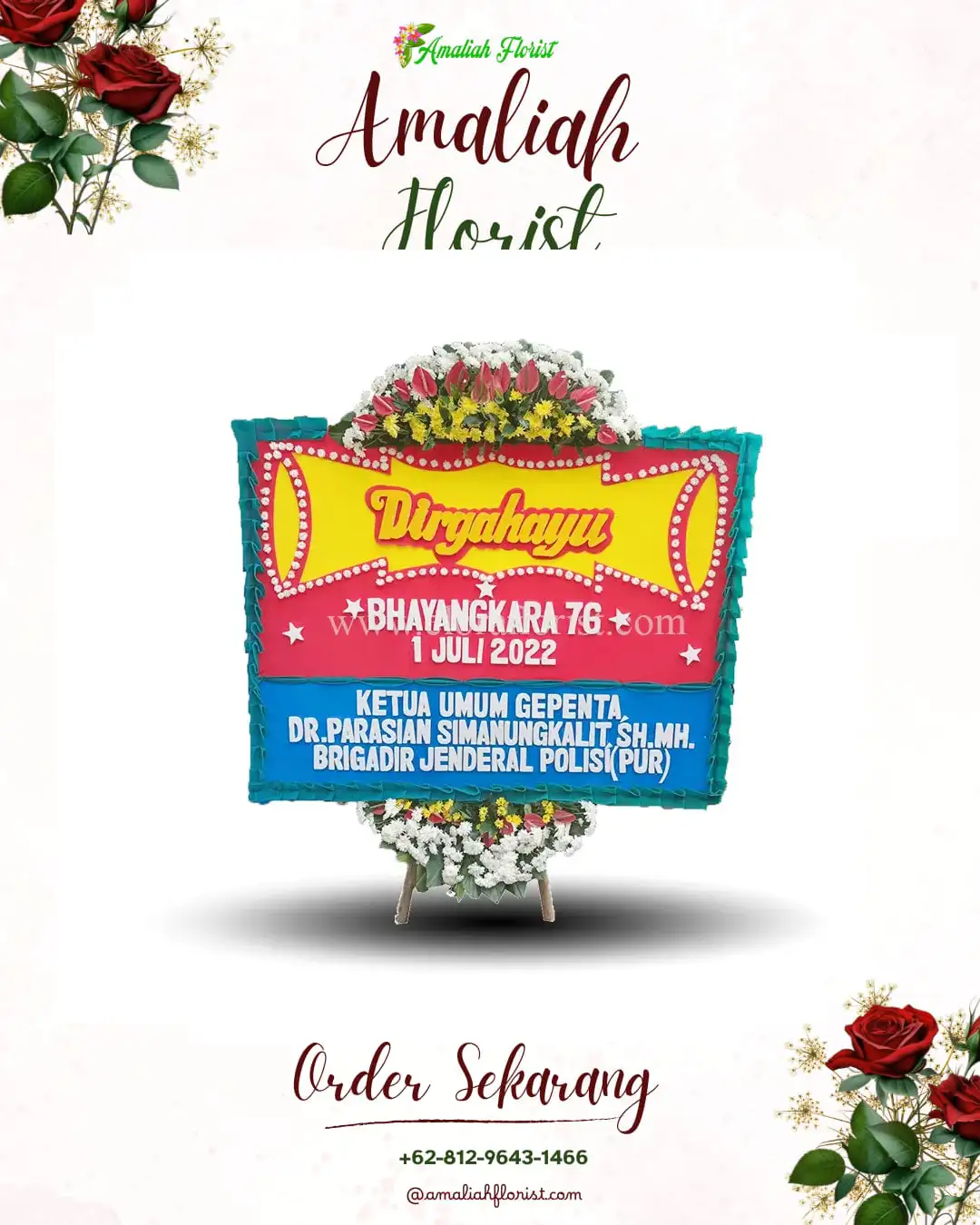 Papan Bunga HUT Ulang Tahun Harjatani